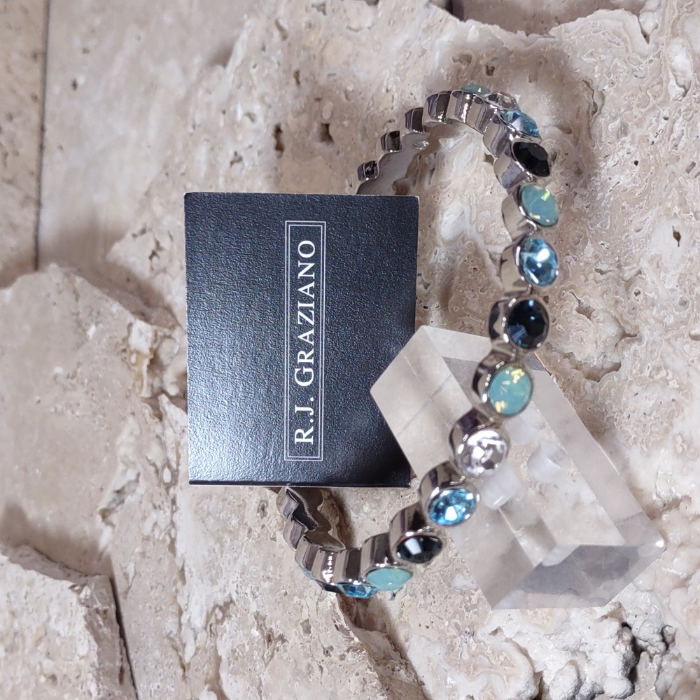 R.J. Graziano Multi Color Crystal Bangle Bracelet - Picture 5 of 5